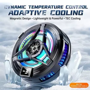 Magnetic Cooler – Stop Overheating While Gaming & Streaming， Portable Cooling Fan for Phones & Tablets。