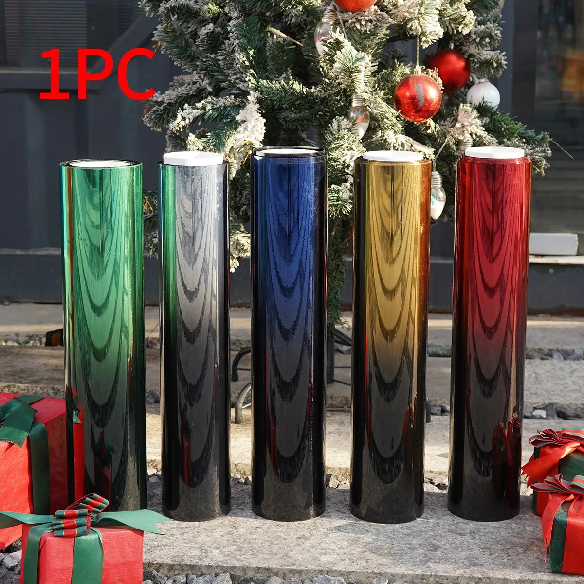 Dual Color Gradient Car Side Window Film, Car Side Window Sun Film, Sun Shade Film, Window Tint, Explosion-proof Glass Protective Film, Tint For Car Windows, Vehicle Car Exterior Accessories