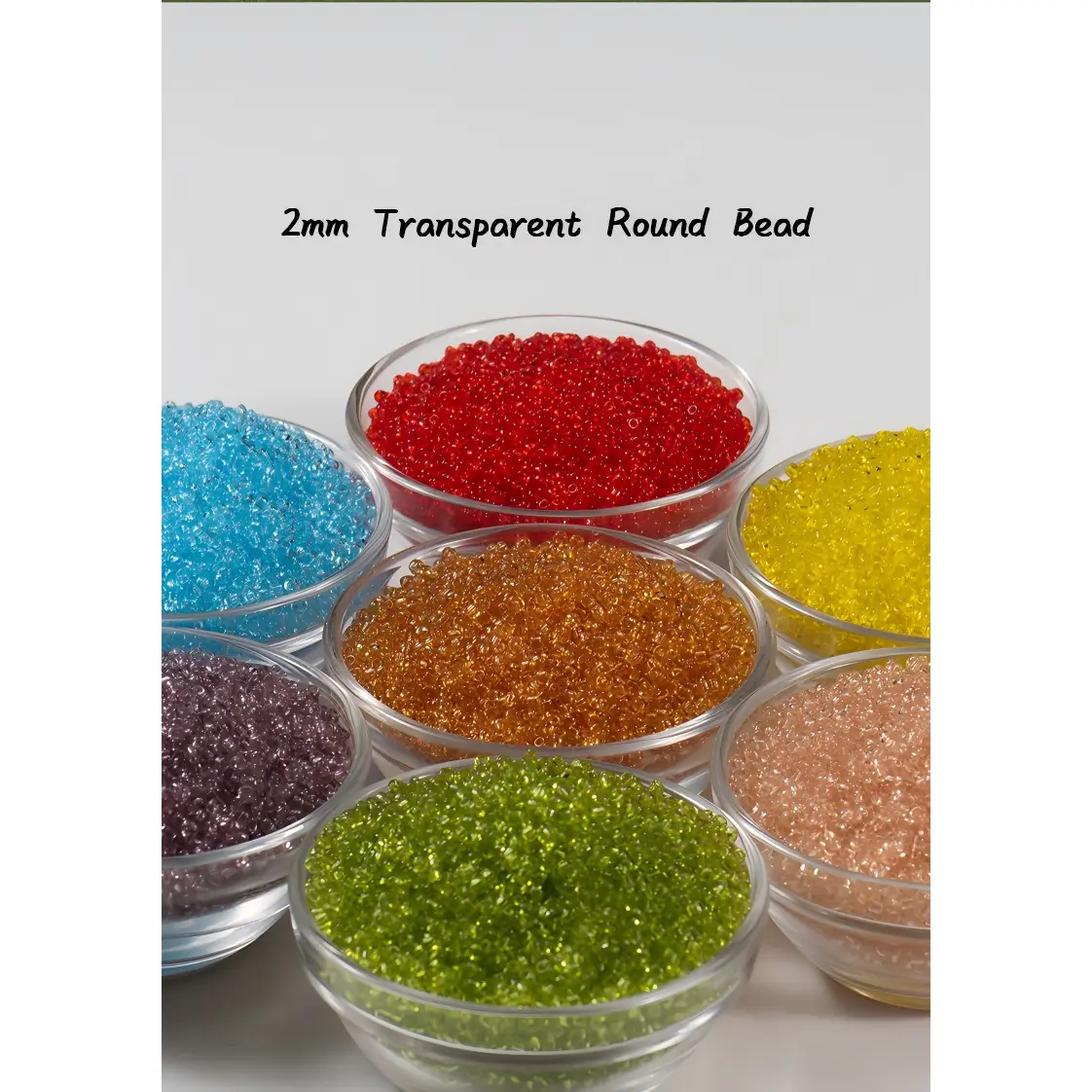 30g 100g 2mm Natural Clear Round Glass Seed Beads Bulk DIY Bracelet Earring Jewelry Making Supplies K958