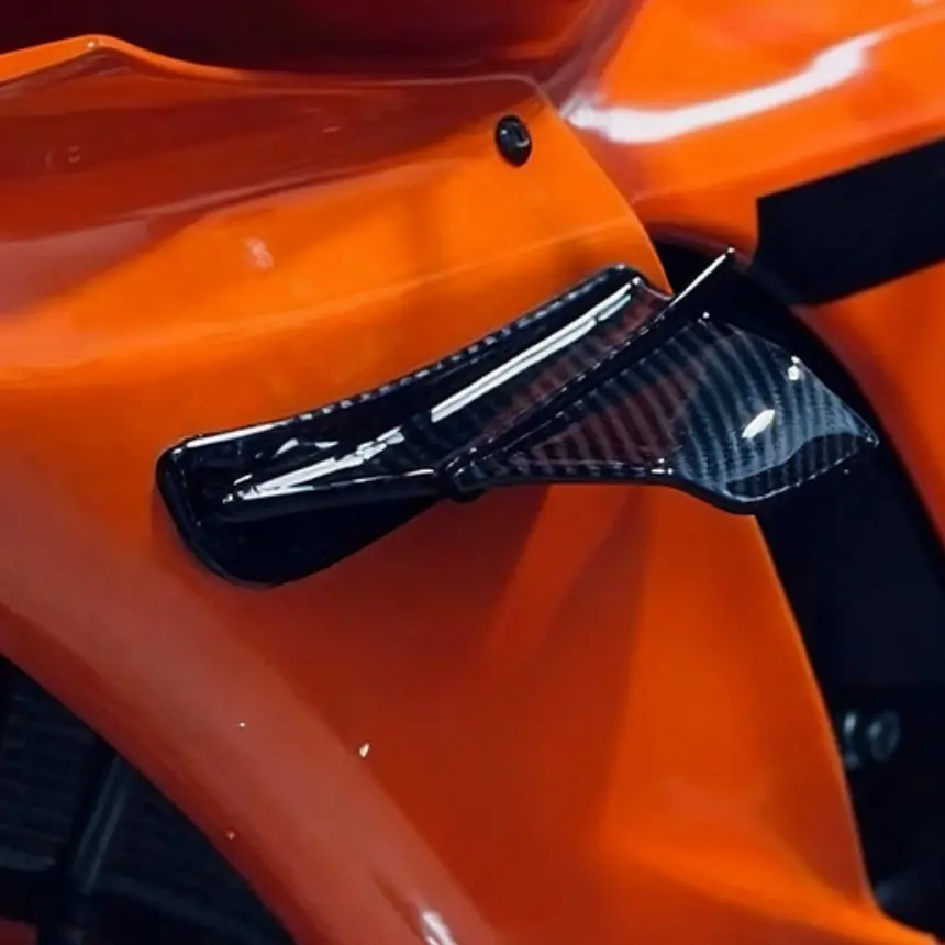 2pcs Motorcycle Aerodynamic Racing Fixed Wing Three-Dimensional Fairing Decorative Parts Compatible With Honda Yamaha Yzf R1 R6 R25 R7 R3 Bmw S1000rr S1000r Motorcycle Fairing Accessories