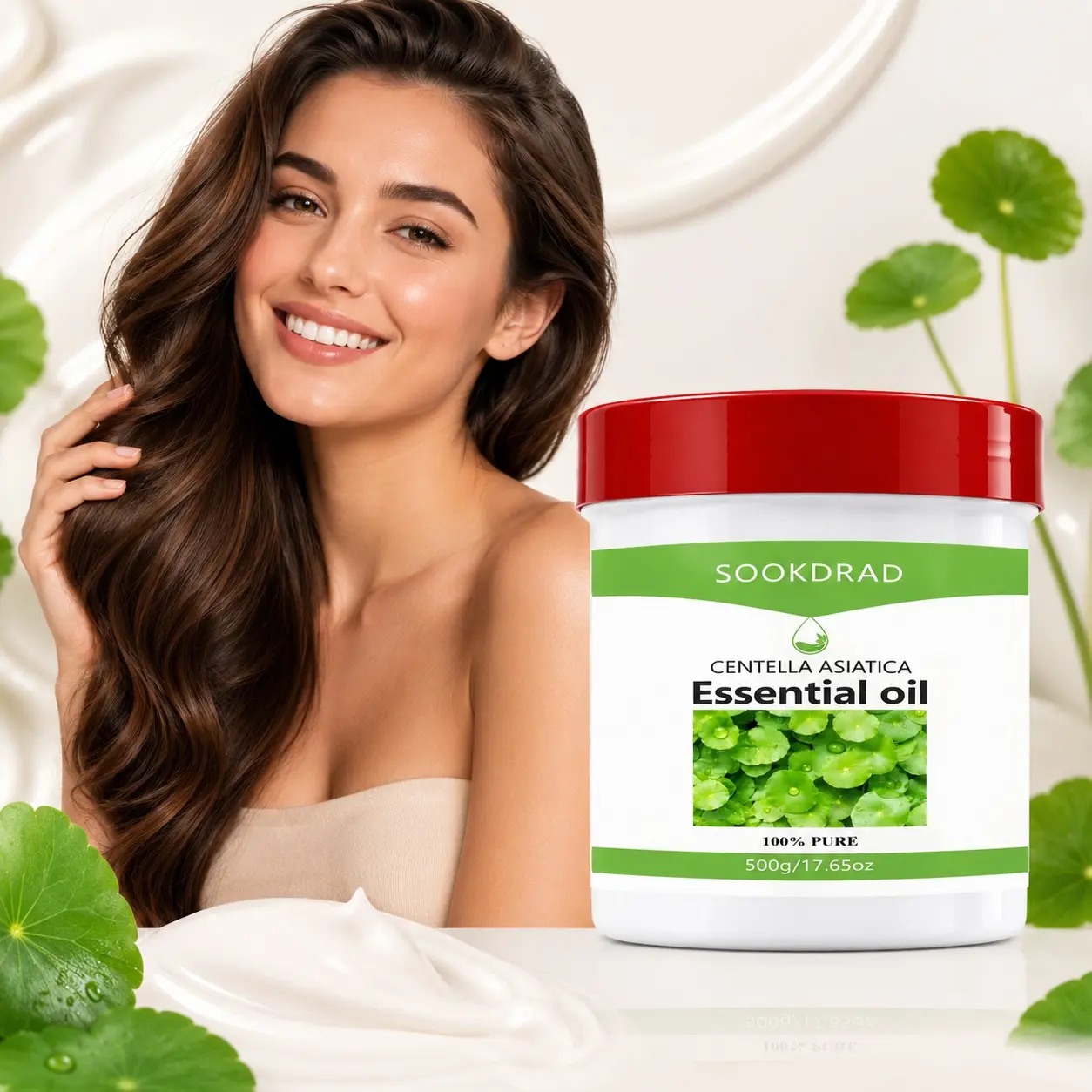 Centella Asiatica Essential Oil, 100% Pure, Soothing Skincare Oil, All Skin Types, 500g