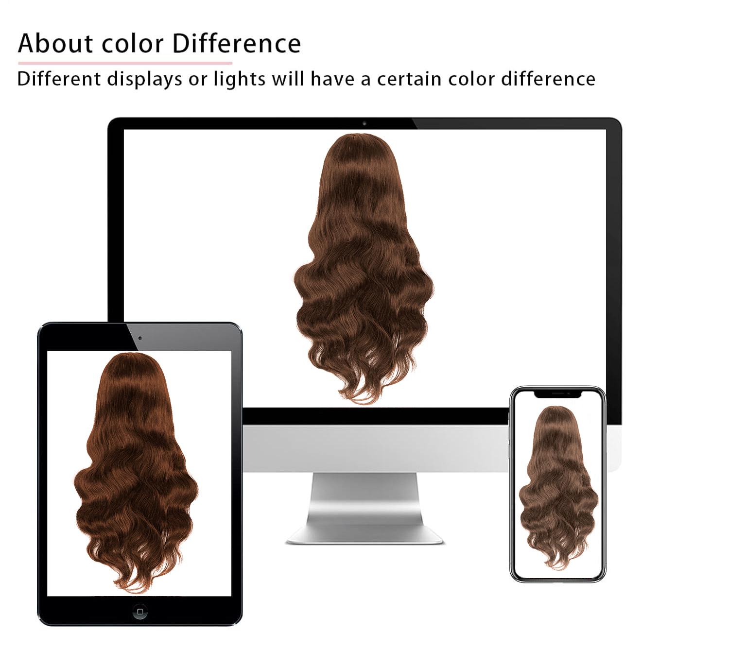 Bling Hair Chocolate Brown Wigs Body Wave 13x4 13x6 HD Transparent Lace Front Human Hair Wig For Women 4x4 Lace Closure Brazilian Remy Human Wig Pre plucked Natural Hairline 30 Inch 180% Density TikTokShopStockUp