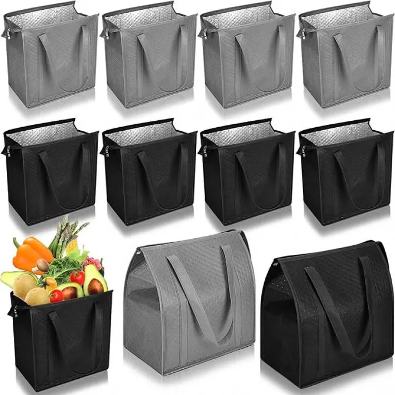 Embossed spot non-woven fabric insulation bag, hand-held shopping bag, barbecue ice bag, thickened aluminum foil bag