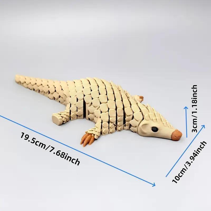 3D Printed Pangolin Armor Joint Decoration Figurine Model Desktop Ornaments and Collectibles