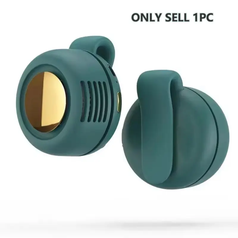 Portable Silent Mini Bladeless Electric Fan, Adjustable Fans, Adjustable 3-Speed Neck and Waist Fan, Rechargeable Rotating Personal Fan, Outdoor Travel Office Essential #GLOBAL PICKS