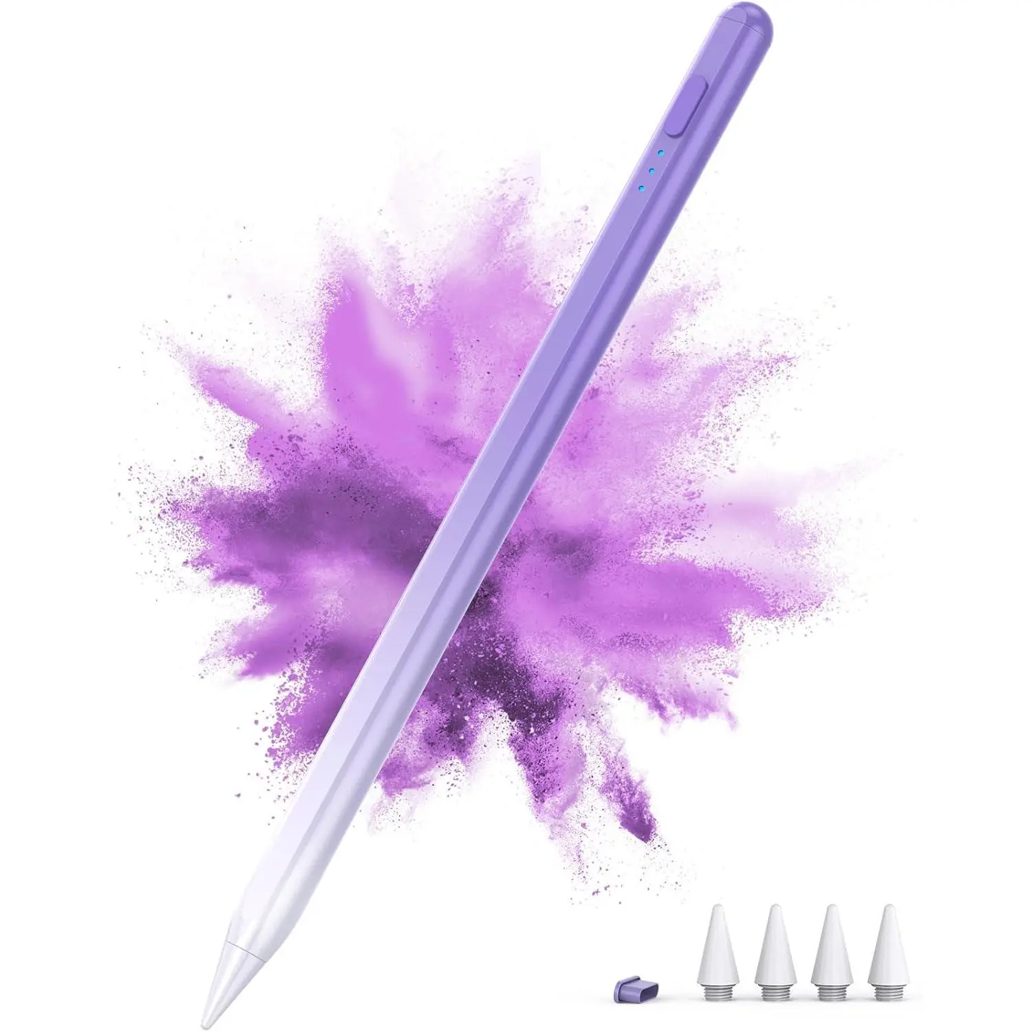 Stylus Pen for iPad 2018-2026, 15Mins  Charge for  Pencil, Palm Rejection, Compatible with iPad A16 11/10/9/8/7/6, iPad Pro M5/M4/12.9"/11", iPad mini 7/6/5, iPad Air M3/M2/5/4/3