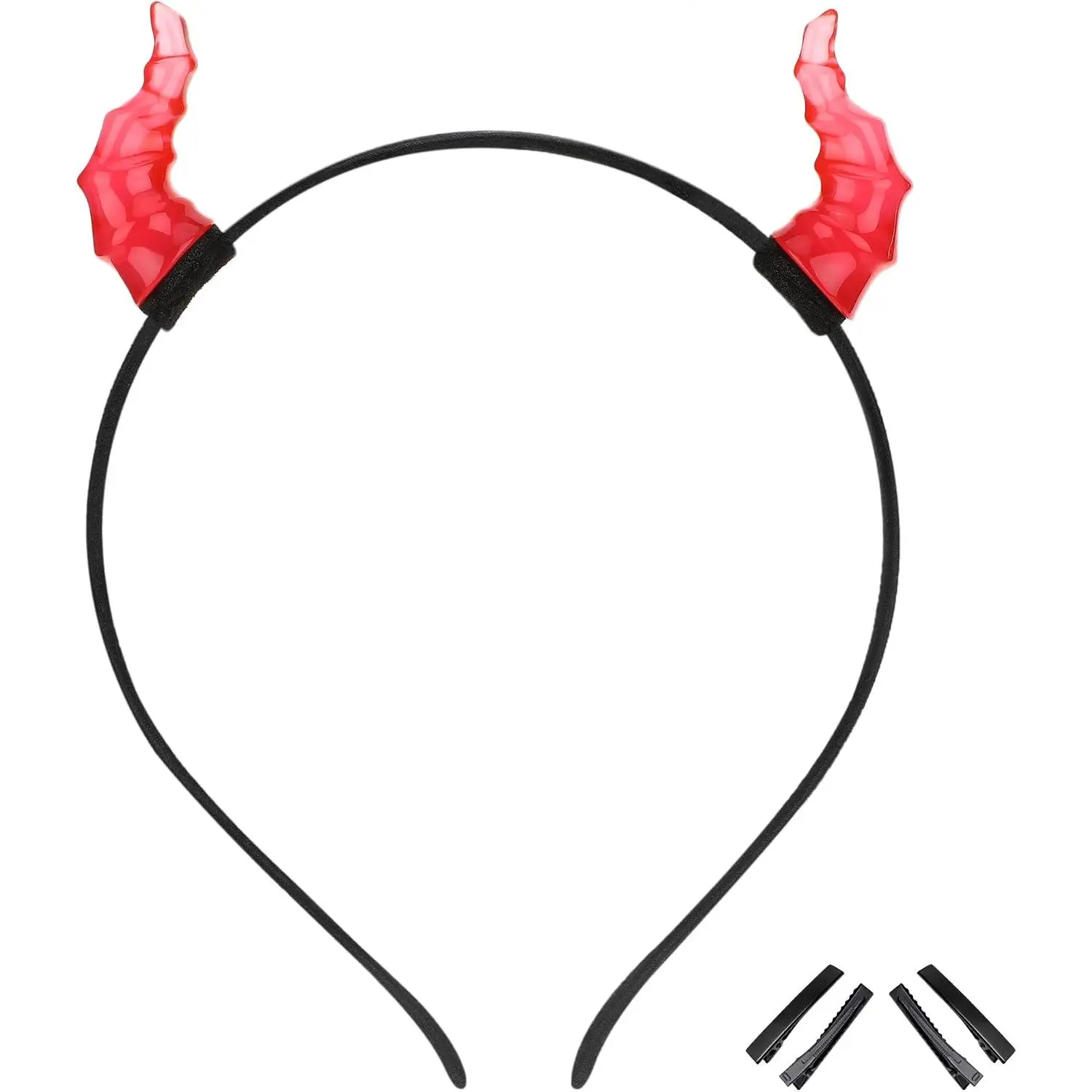 Mini Devil Horns Headband - Horn Hairband for Adult Halloween  Photo Shoot