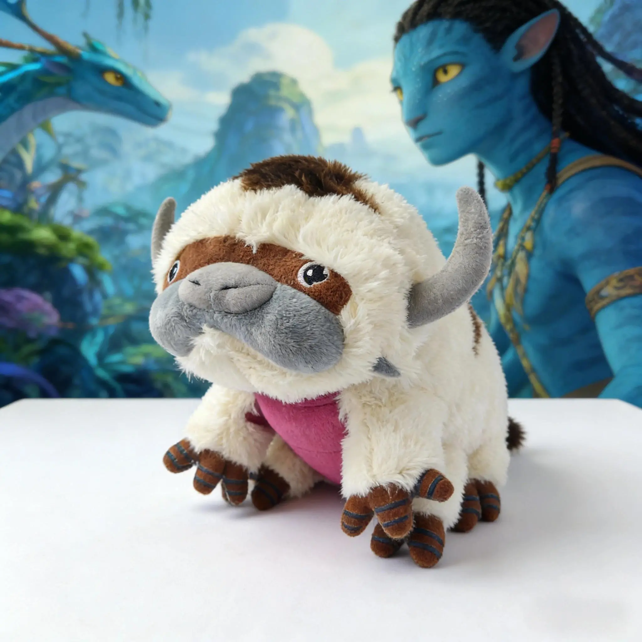 28-50cm Anime Avatar Appa Momo Plushie Soft Stuffed Animal Toy Doll Collectible Gift for Kids Fans
