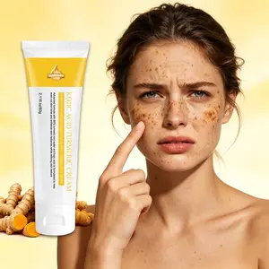 SUMIFANG Kojic Acid Turmeric Cream 60g – Evens skin tone and restores radiance. Facial moisturizer, suitable for both men and women, for morning and evening skincare.