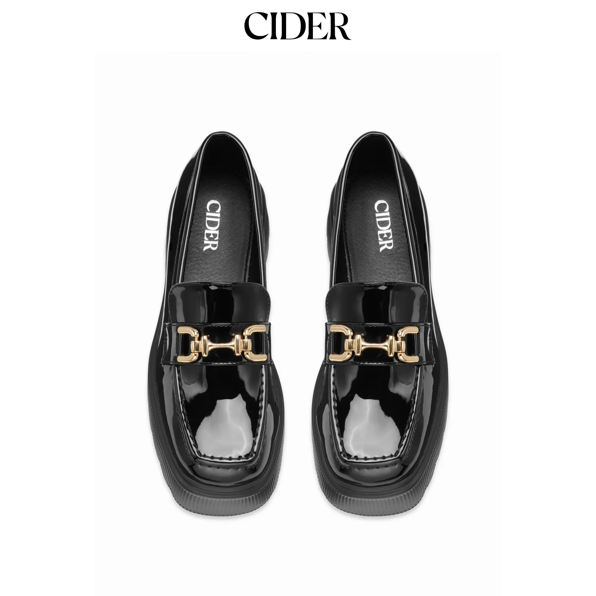 Cider BUCKLE CHUNKY HEEL LOAFERS SohoChic Cider BUCKLE CHUNKY HEEL LOAFERS SohoChic