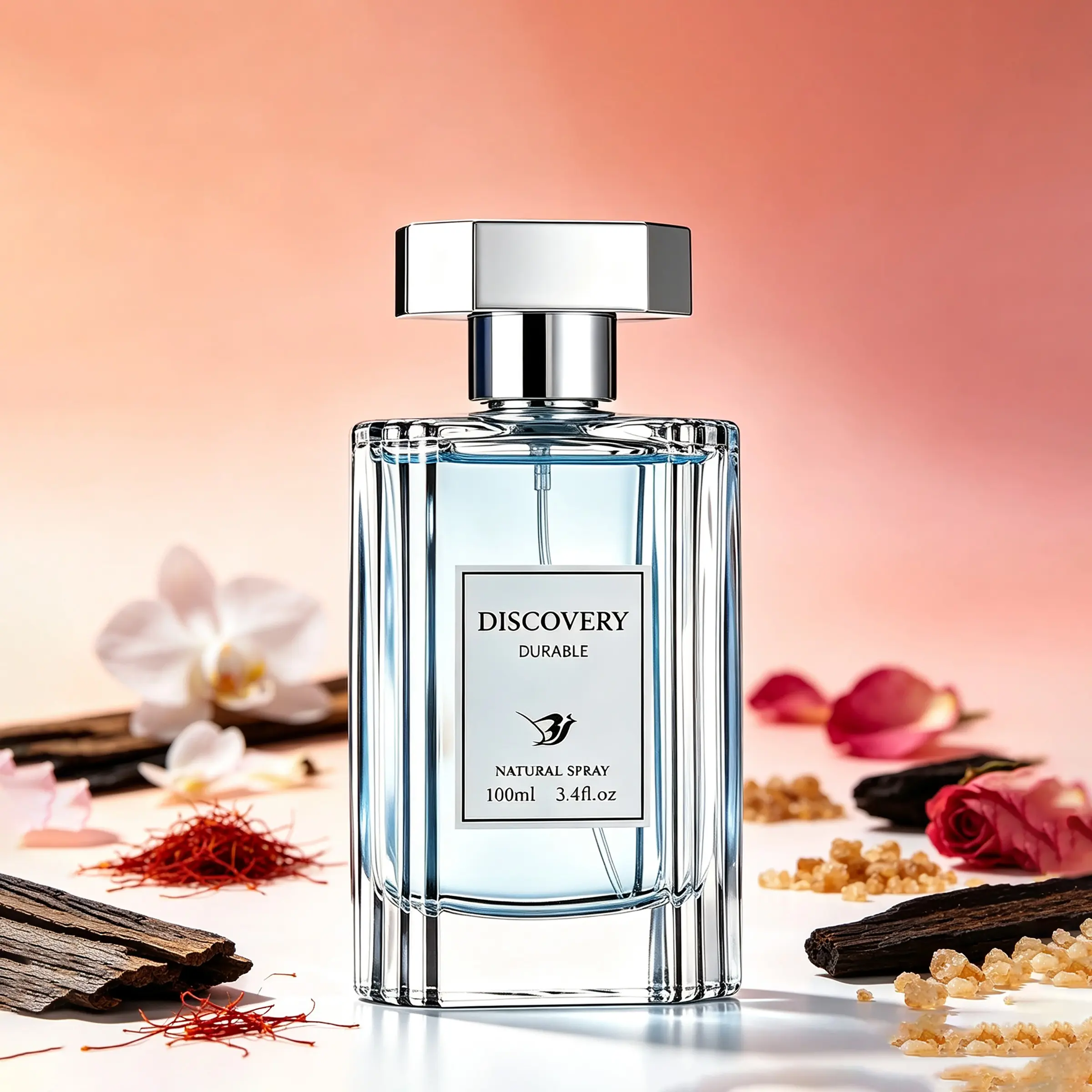 Perfume for Women and Men, Eau de Parfum (100ml) - Oriental Woody Scent, Aromatic Luxurious Scent, Long-Lasting Fragrance, with Saffron, Ebony, Vanilla, Sandalwood, Rose, Patchouli & Oud, Ideal Gift for Christmas, Valentine's Day, Mother's Day, Birthday