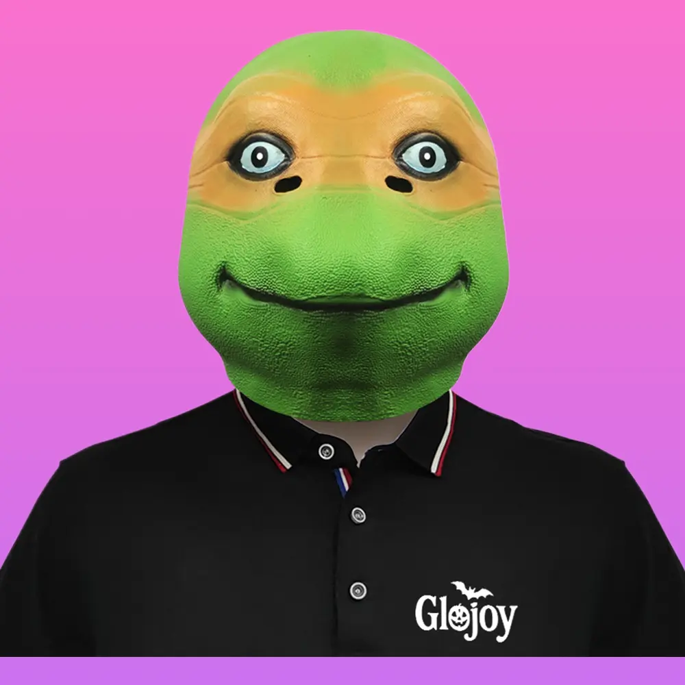 Cute Turtle Funny Animal Latex Head Mask Halloween Cosplay Party Prop