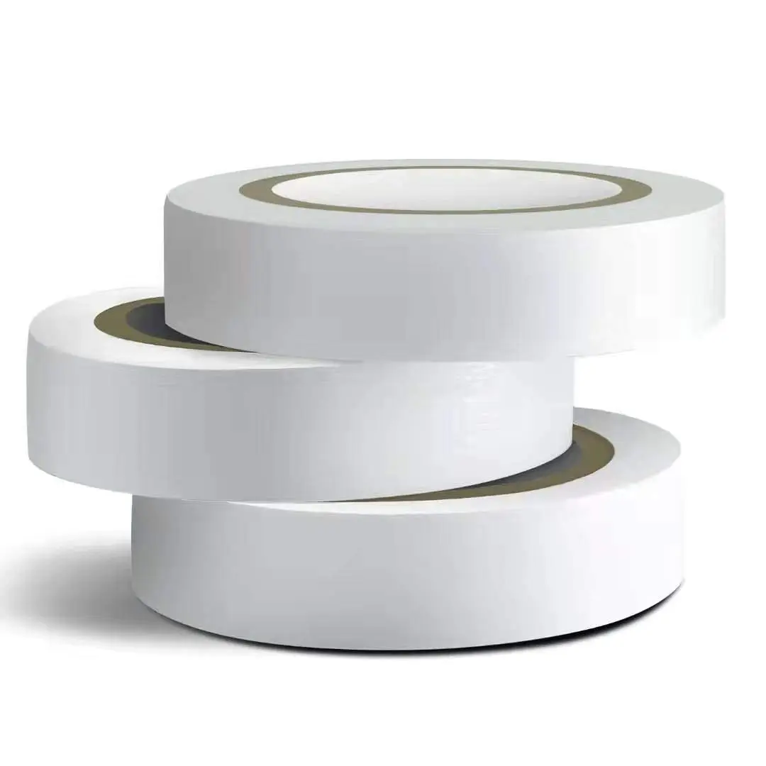 3 count White Electrical Tape,  White  Tape, Flame Retardant Indoor Outdoor High Temperature Resistance Electric Tape, 0.62 in X 49 ft