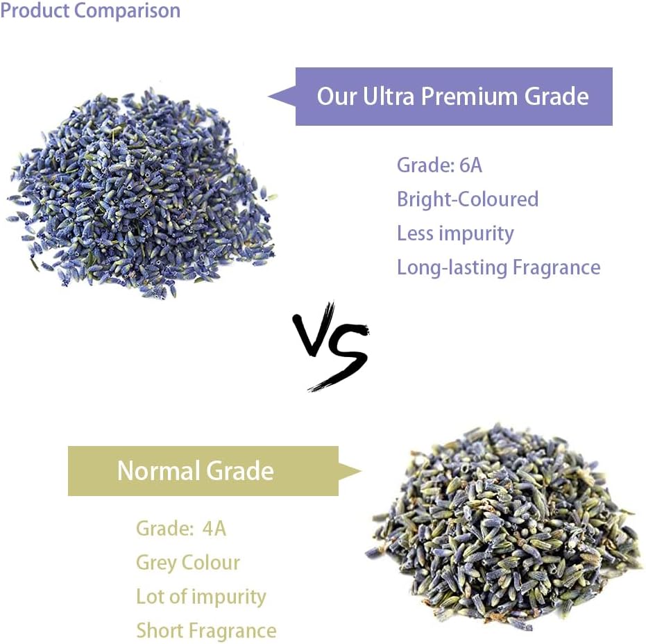 2 Pounds Lavender Buds Dried Flowers,100% Natural Dried Lavender Buds, Ultra Blue Grade (2 Pounds)