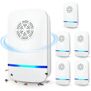 2026 Upgrade Ultrasonic Pest Repeller 6 Pack, Plug-in Indoor Pest Control for Mice, Roaches, Spiders & Other Common Household Pests, Safe for Children & Pets