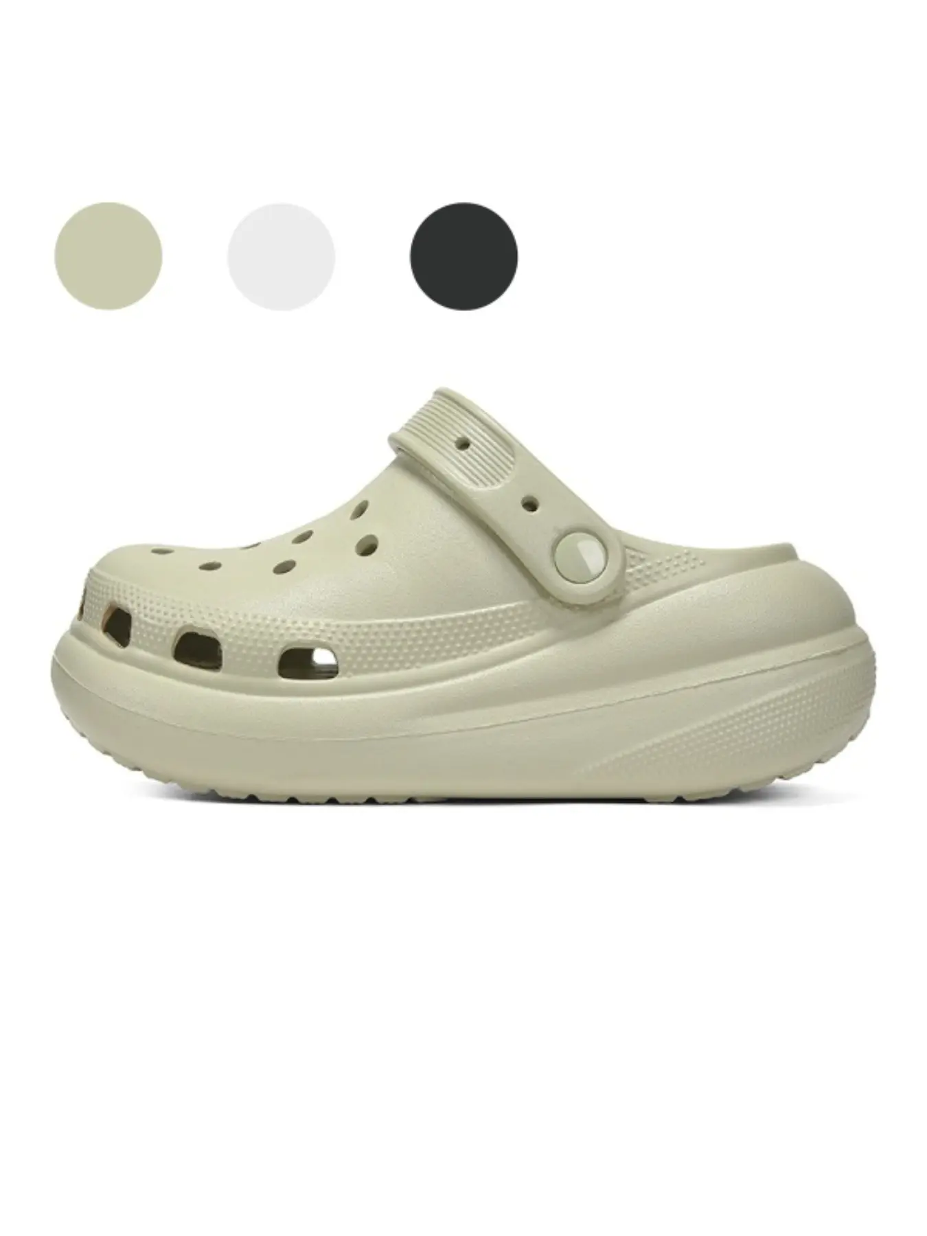 Unisex Platform Clogs: Minimalist White Design, Lightweight, Breathable, Versatile Clogs For Street Style & Commute Footwear Walking Shoes Flatform Trendy Casual Slippers EVA Slippers Summer Slippers