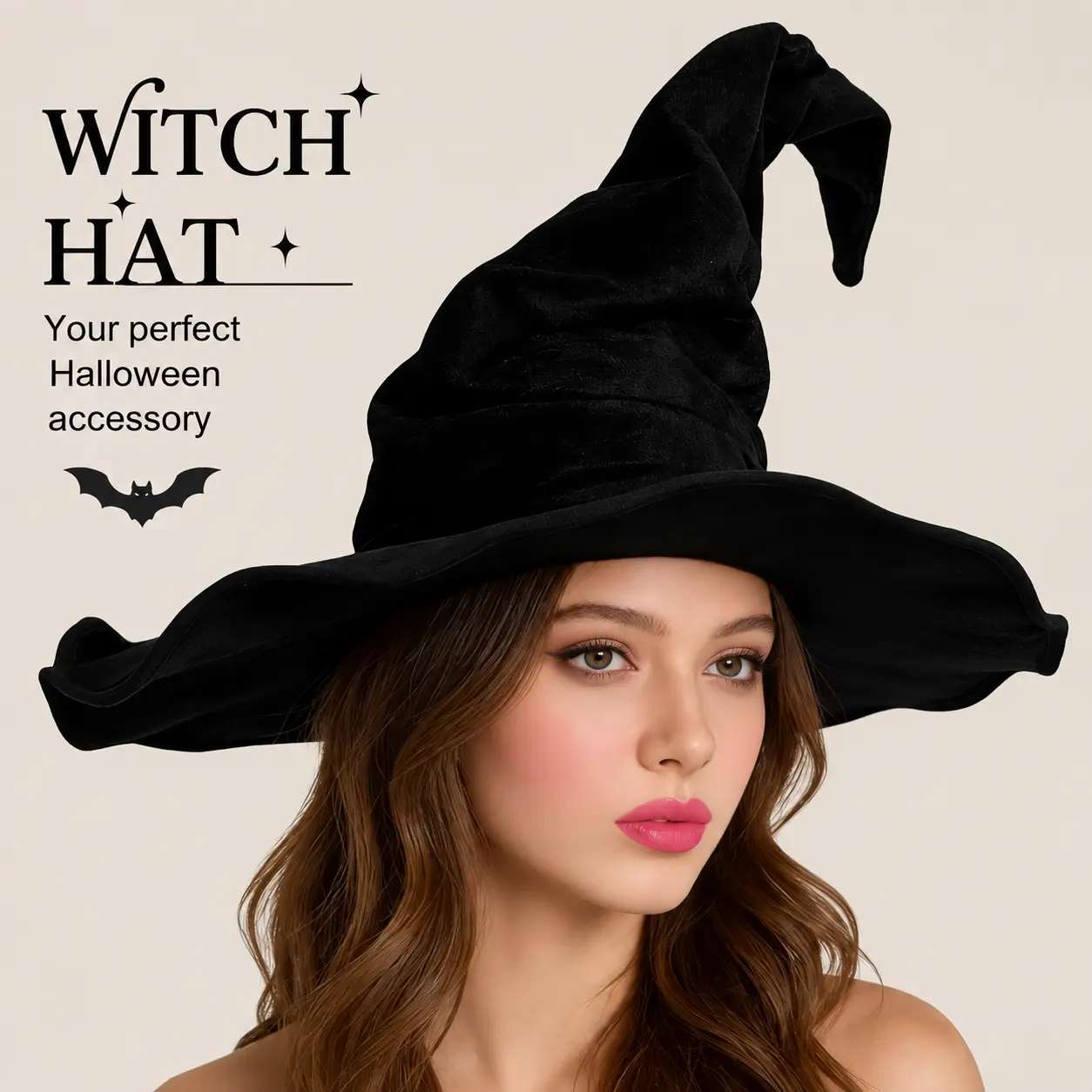 Wizard Hat for Adult Halloween Costume Witch Hat Cosplay Accessory