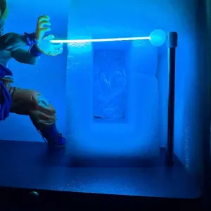 Anime Character Kamehameha LED Night Light Creative Beam Effect Desk Lamp Action Figure Display Ornament Cool Room Decor Gift For Anime Fans Boys