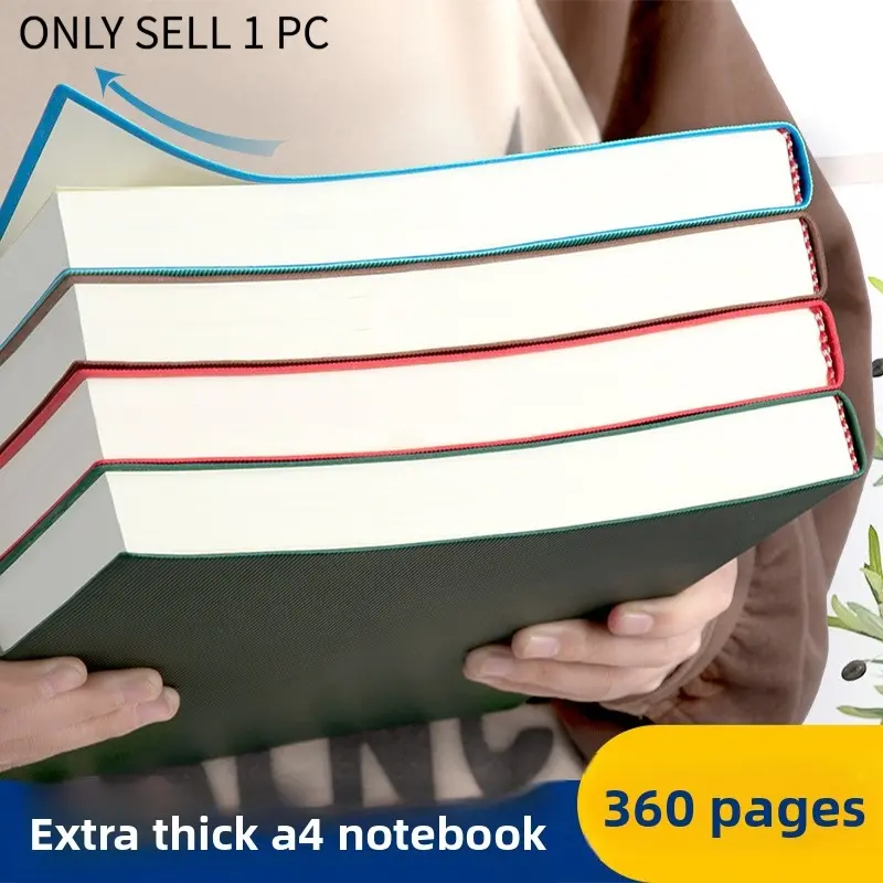 A4 Large Journal Notebook, 360 Pages Thick Writing Paper Diary, Faux Leather Soft Cover & Hard Cover Options, Multi-Purpose Notepad, Office School Home Stationery For Business & Daily Writing Planning