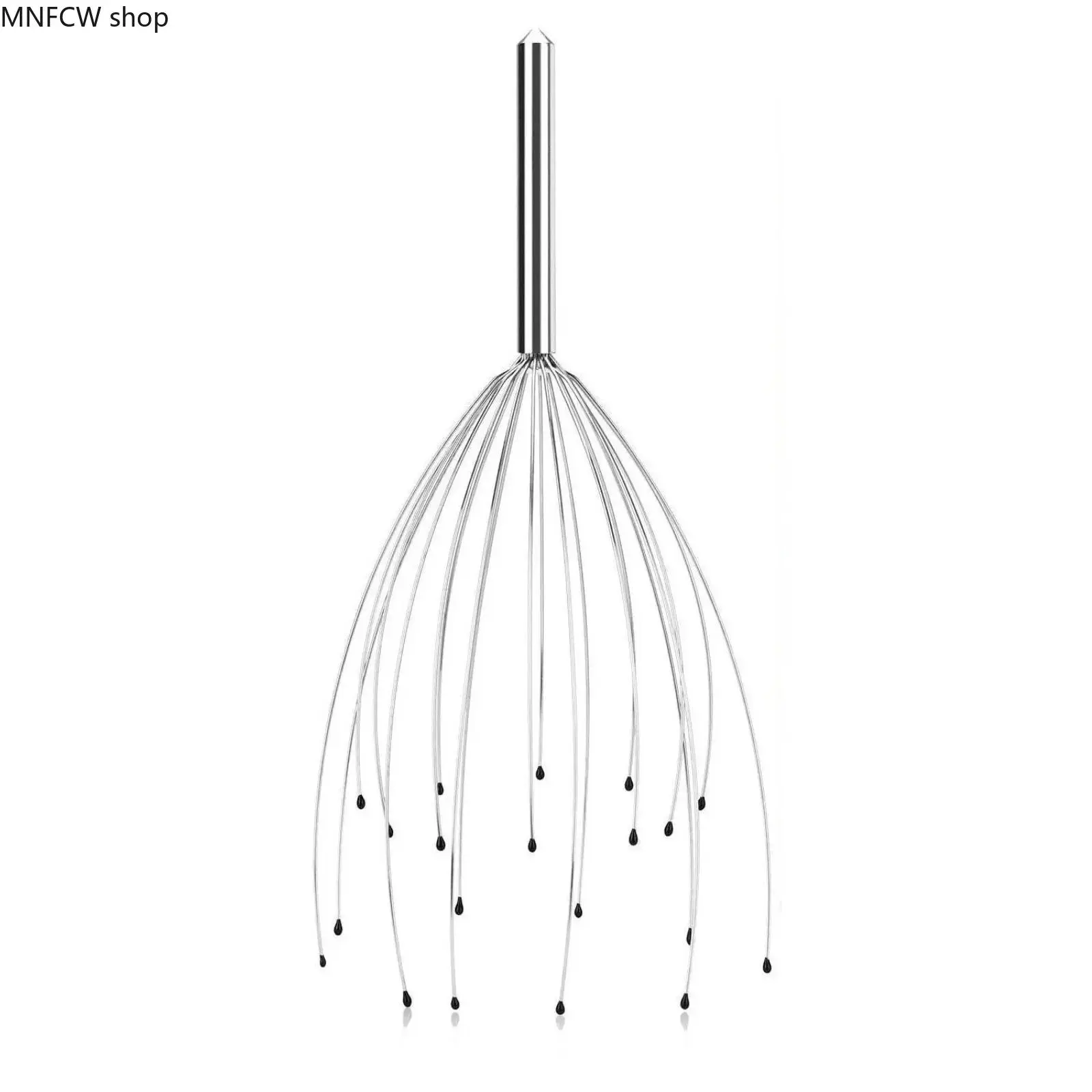 20-Claw Metal Head Massager Scratcher - Manual, Compact ASMR Head Massager with Metal Claws, Portable Scalp Stimulator for Stress Relief, Body Care Relaxation for Camping & Hiking Hammock Users, 20-Claw Head