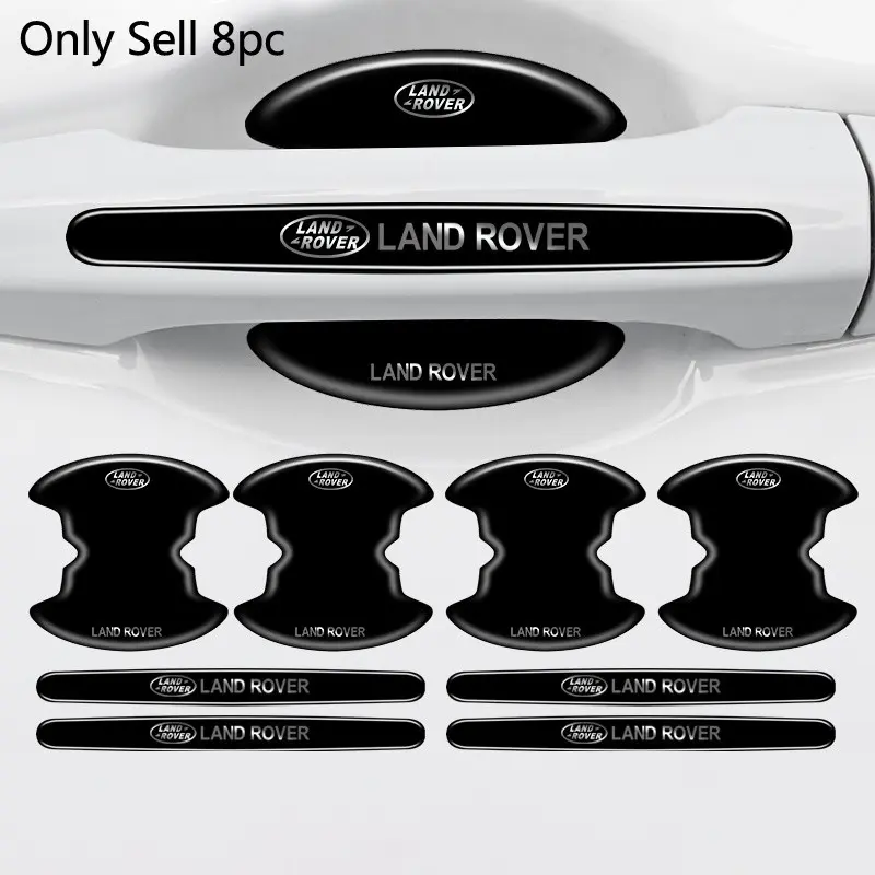 8pc Car Stlying Door Handle Bowl Anti-scratch Protective Stickers For Land Rover Range Rover Evoque Velar Discovery Auto Accessories Car Styling Automotive Decals