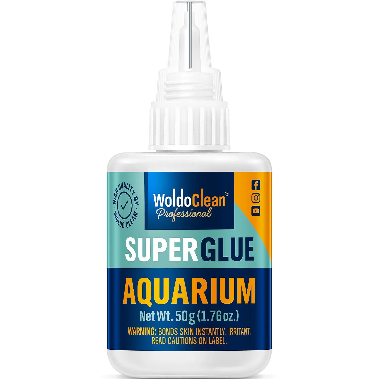 Fish-Safe Aquarium Gel Adhesive (50g) for Aquascaping Moss, Plants, Rocks, Driftwood – Freshwater & Saltwater Reef Use