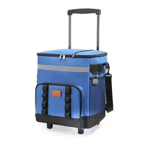 Fashion Pull-Handle Insulated Bag, Portable Refrigerated Cooler for Outdoor Use, Ideal for Business and Daily Camping