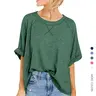 Women's Casual Oversized Baggy Short-Sleeve Crewneck T-Shirt - Soft Breathable Comfortable Fabric, Cute Clothes for Everyday Wear & Maternity Fit