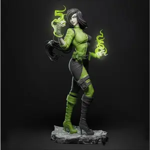 1/24 75mm  1/18 100mm Resin Model Kim Possible Girl Figurine Unpainted No Color RW-1168