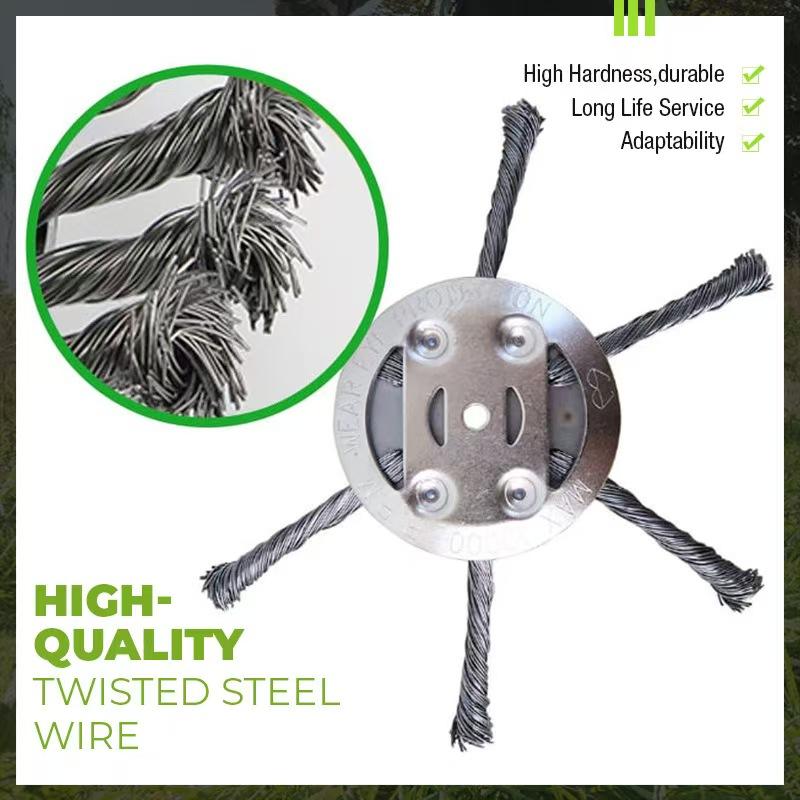 Grass Trimmer Head, Steel Wire Grass Trimmer Head, Grass Trimmer Accessories, Power Tool Accessories for Lawn Mower