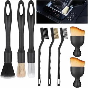 Car Interior Cleaning Brush, Soft Professional Portable Brush for Car Interior Cleaning & Dust Removal, Cleaning Supplies, Car Detailing Products, Car Valeting Kit, Automotive-MM1