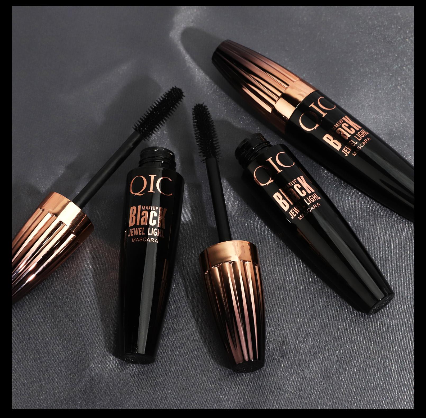 4D Waterproof Q835 Mascara - Single Item, Large Size, Encrypted Brush, Long-Lasting, Thickening, Curling, Smudge-Proof Beauty Cosmetic for Eye Enhancement, Durable Makeup Tool