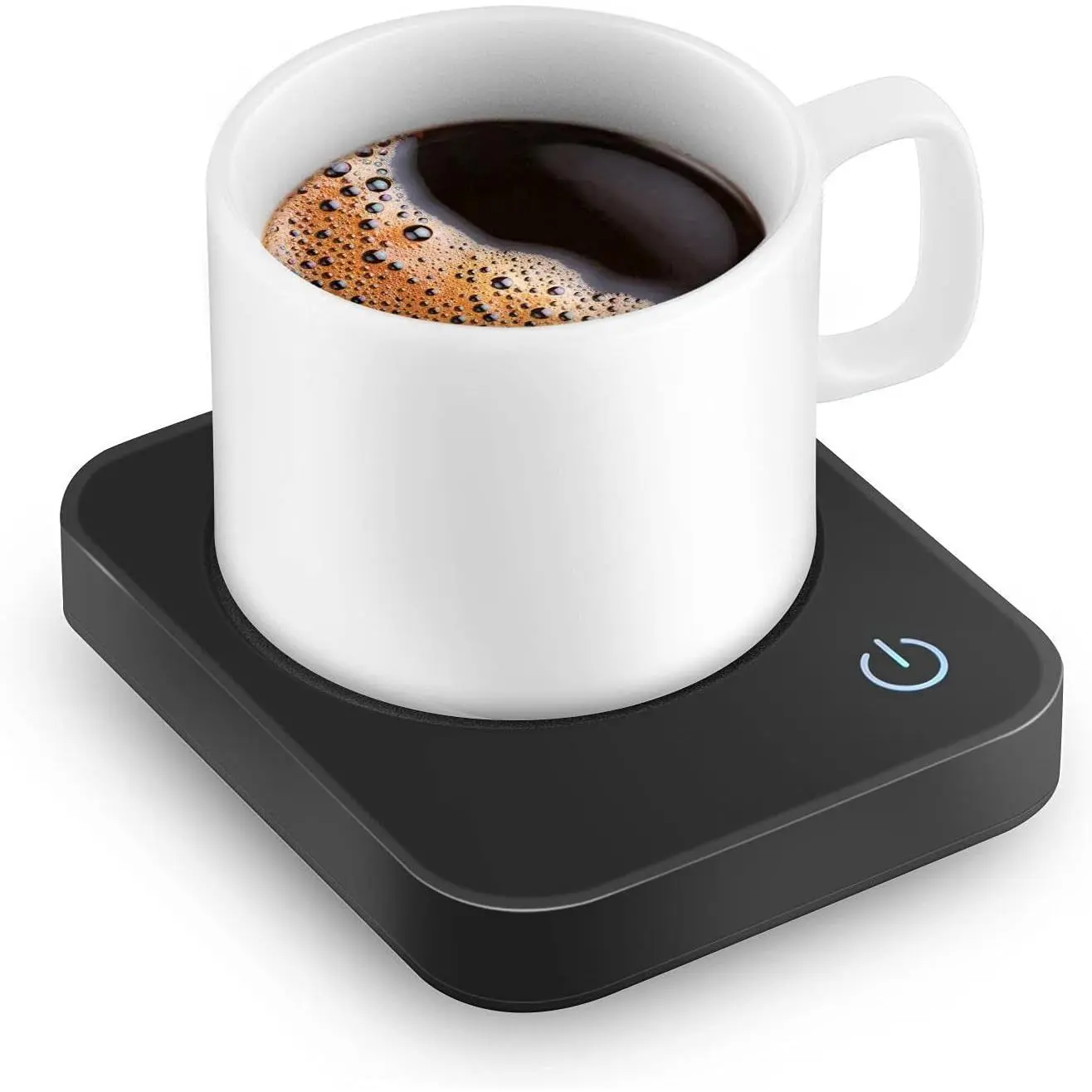 Coffee Mug Warmer for Desk with Auto Shut Off & 3-Temp Settings, Coffee Cup Warmer with Smart Safety Alert Home Office Accessory, Perfect for Coffee, Tea, Milk (Mug for Display)