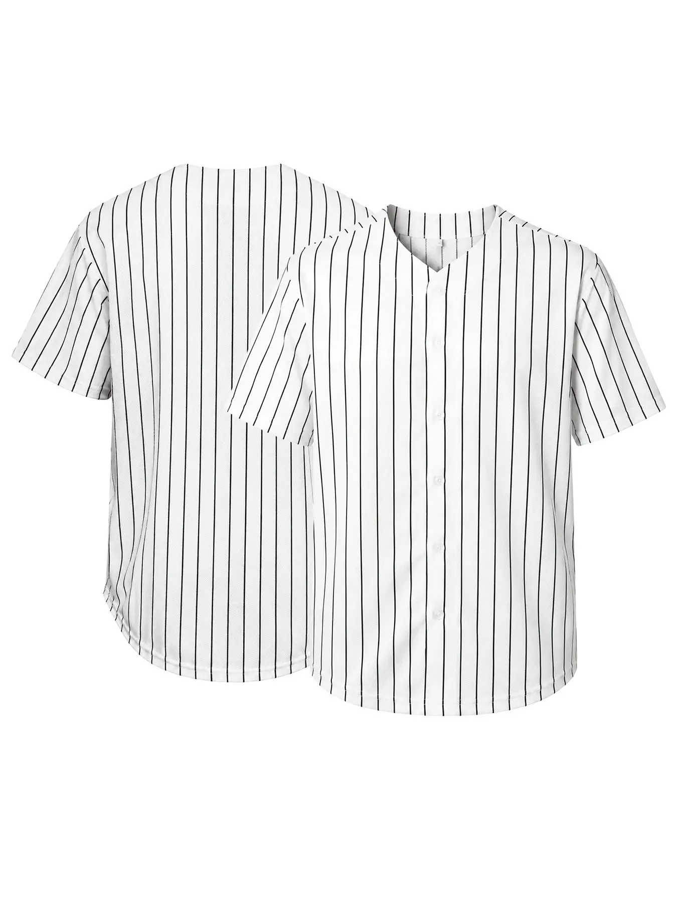 Mens Button Down Shirts Short Sleeve Sports Uniforms Blank Unisex Baseball Jersey S-XXXL