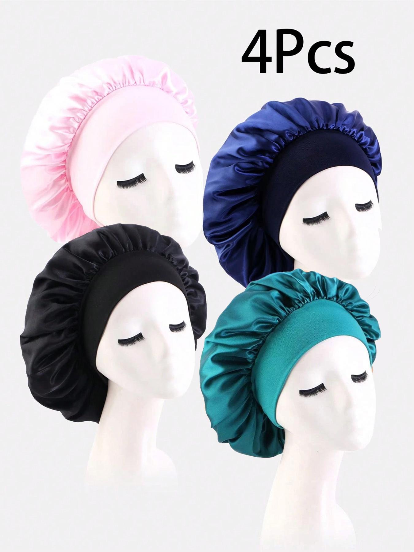Women's Elegant Plain Color Elastic Hair Bonnets for Gift, Summer Outfits 2025 Trendy Soft Comfy Haircare Sleeping Bonnets for Preserving Hairstyle, Lightweight Chic Accessories for Daily Use