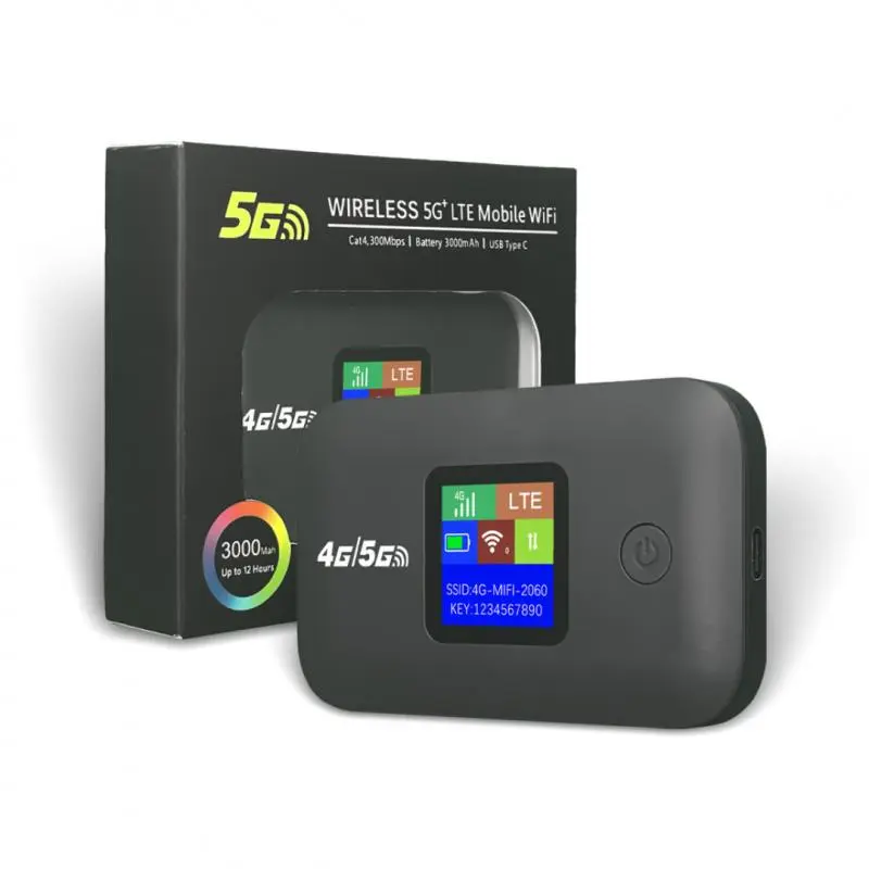 4G LTE WF Router 150Mbps Portable Wireletss Mifi Modem 3000Ma Mini Outdoor WF Hotspot with Sim Card Slot Mobile Pocket Router New 2026 High for Reliable Electronic Component