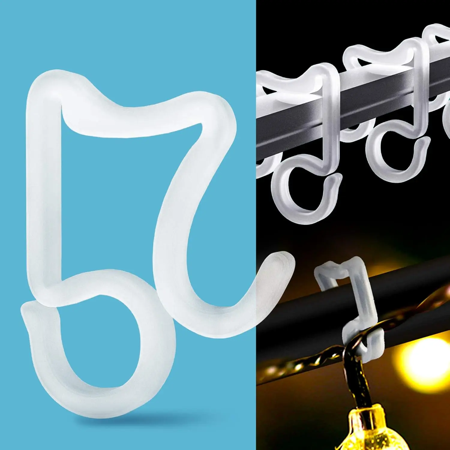 Holiday Light Clips Christmas Light Clips Outdoor Hang Gutter Hooks for Christmas Decoration String Lights Weatherproof Outdoor Lights Clips for Halloween Xmas(100 Pieces)fidget toys