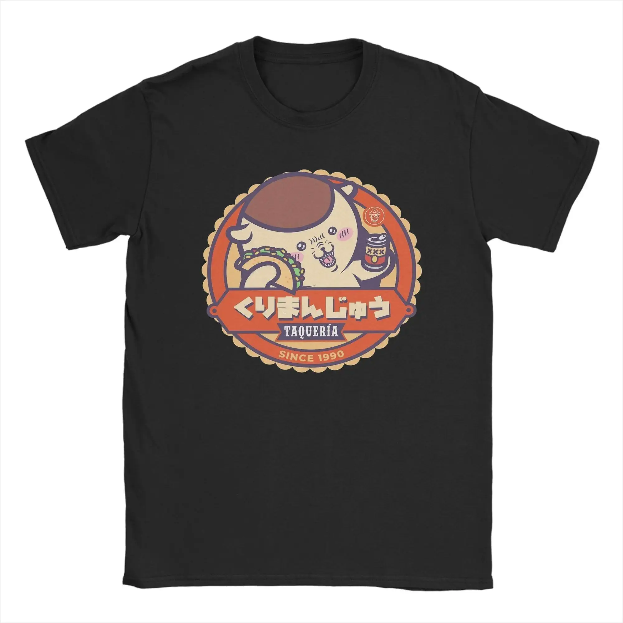 Chiikawas T Shirts for Men 100% Cotton Vintage T-Shirt O Neck  Tees Short Sleeve Clothes Unique