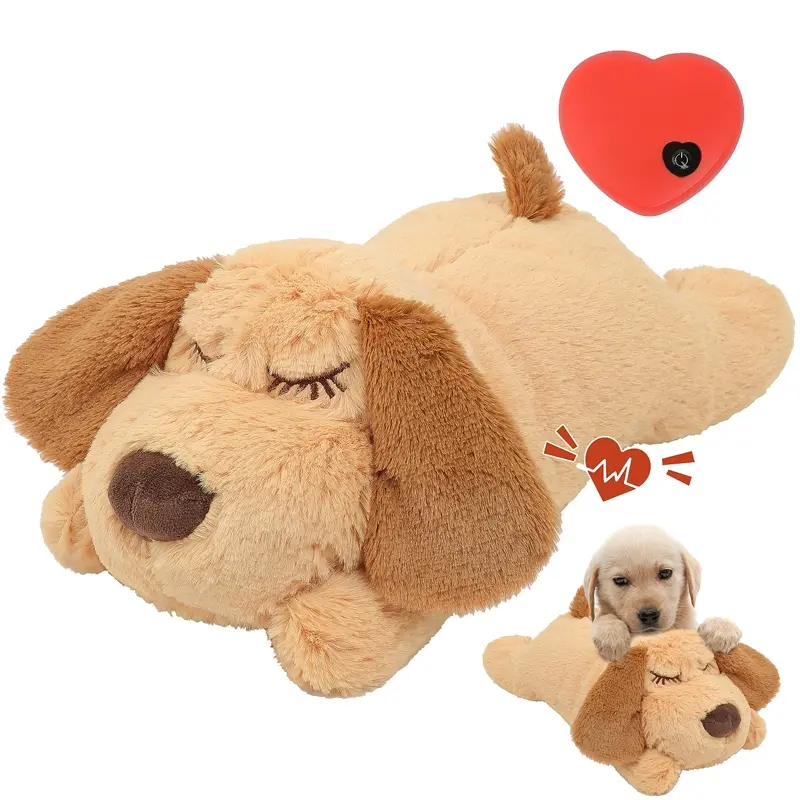 Plush Puppy Training Toy, Soothes Anxiety & Relieves Sleep, Interactive Calming Snuggle Buddy for Dogs, Perfect Gift for Pet Owners