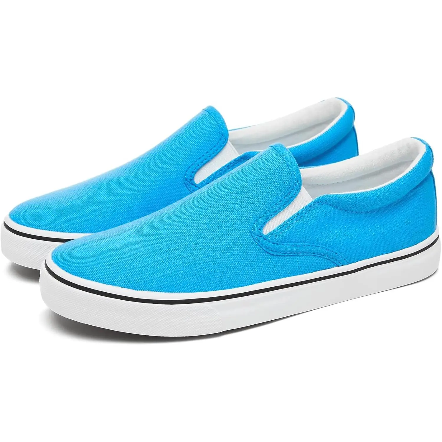 Mens Slip on Sneakers Loafers Shoes Canvas Casual Fashion Shoes |   Black Comfortable Shoes Breathable Canvas White Casual Fashion Shoes