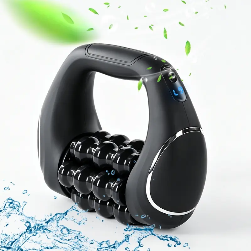 New electric recovery roller massager for muscle relaxation, grip design, deep massage, suitable for holiday gift giving, Body Roller, Portable Muscle Massagers