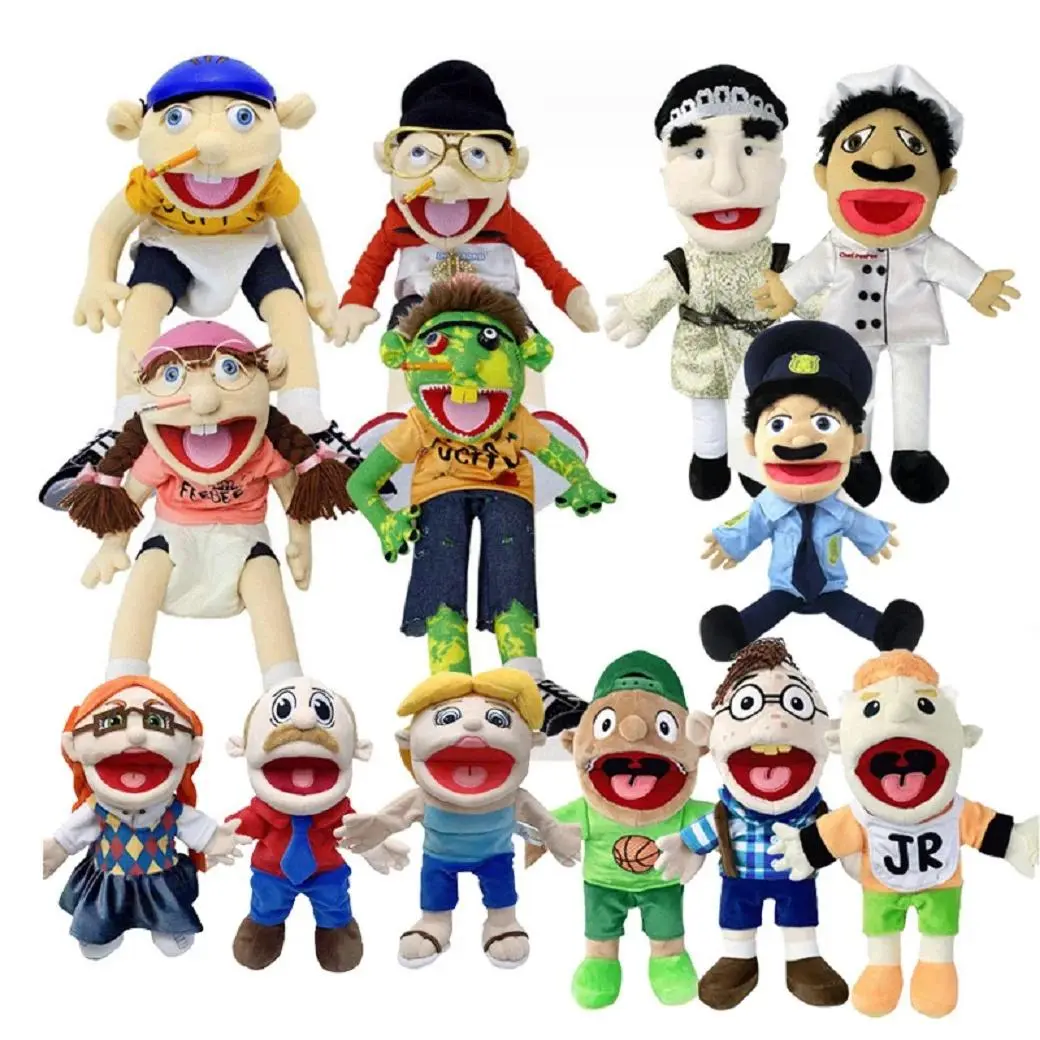 New  Jeffy Puppet Doll Jeffy Hand Puppet Sml Jeffy Puppet Family Real Jeffy Zombie Boy Hand Puppet Soft Toy Plush Feebee Puppet
