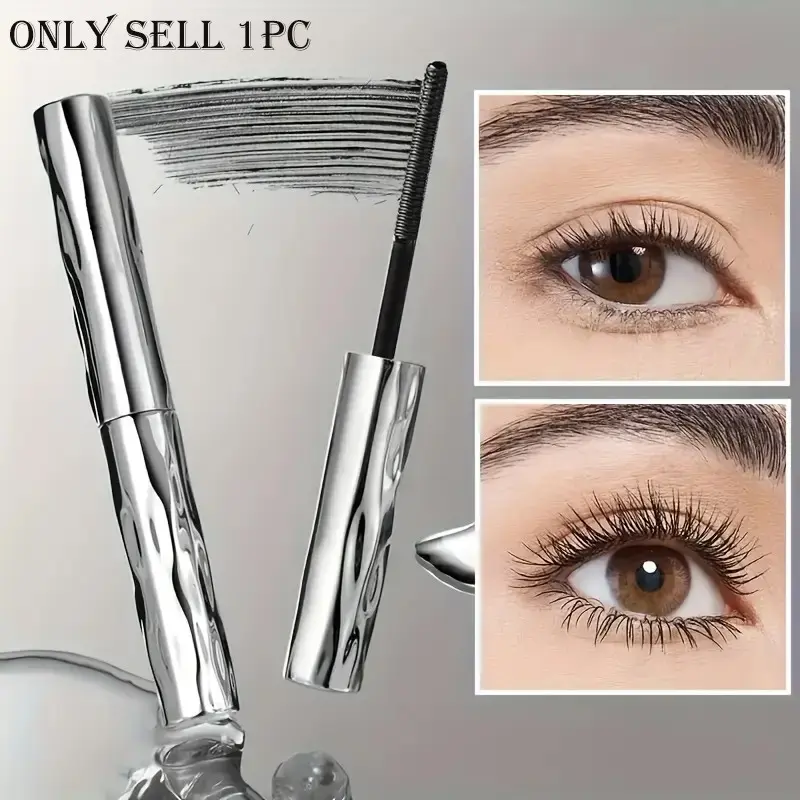 Fine Brush Lengthening Enhancing Mascara, smudge-proof coat short lashes korean party date eye makeup