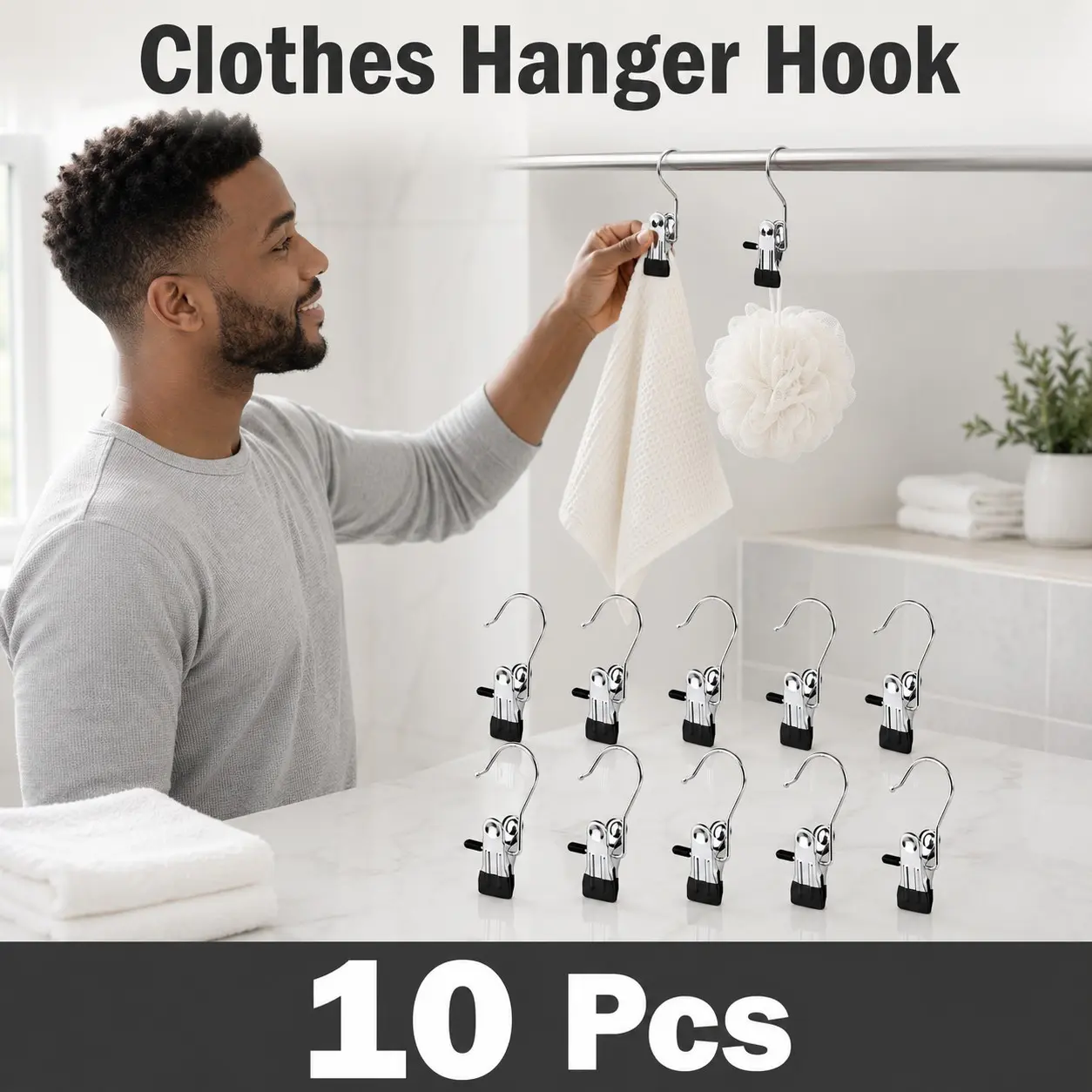 Boot Hanger Clips, Anti-Rust Stainless Steel Hooks with Silicone Pads, Closet Organizer, Christmas Gift for Mom Wife Girlfriend