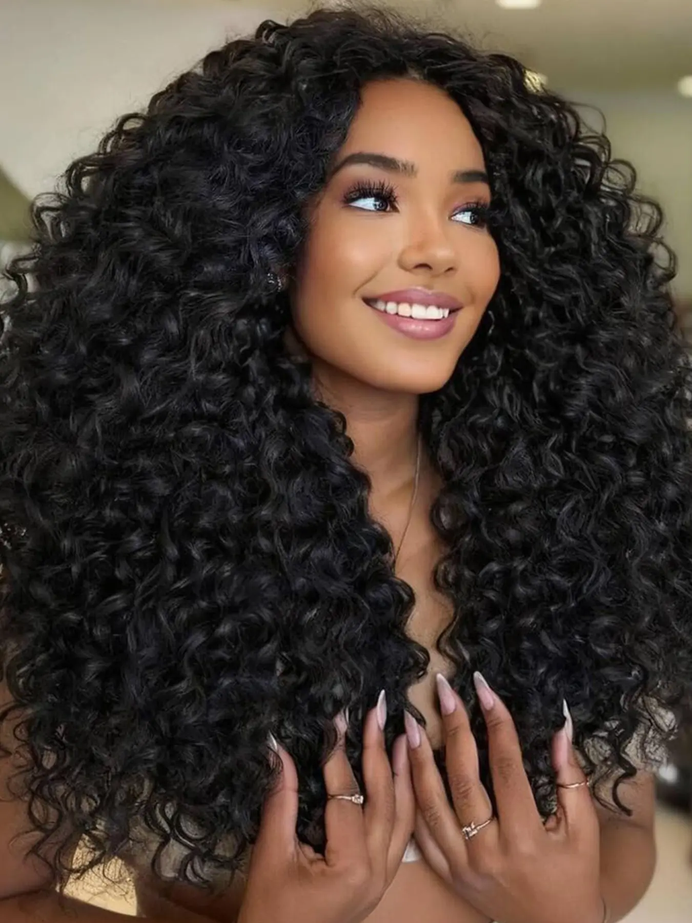 18 Inch Pre-Looped Super Soft Fiber Burmese Curly Boho Curls Crochet Hair, 6 Packs Knotless Curly with Spiral Curl Ends, Bohemian Synthetic Hair Extensions