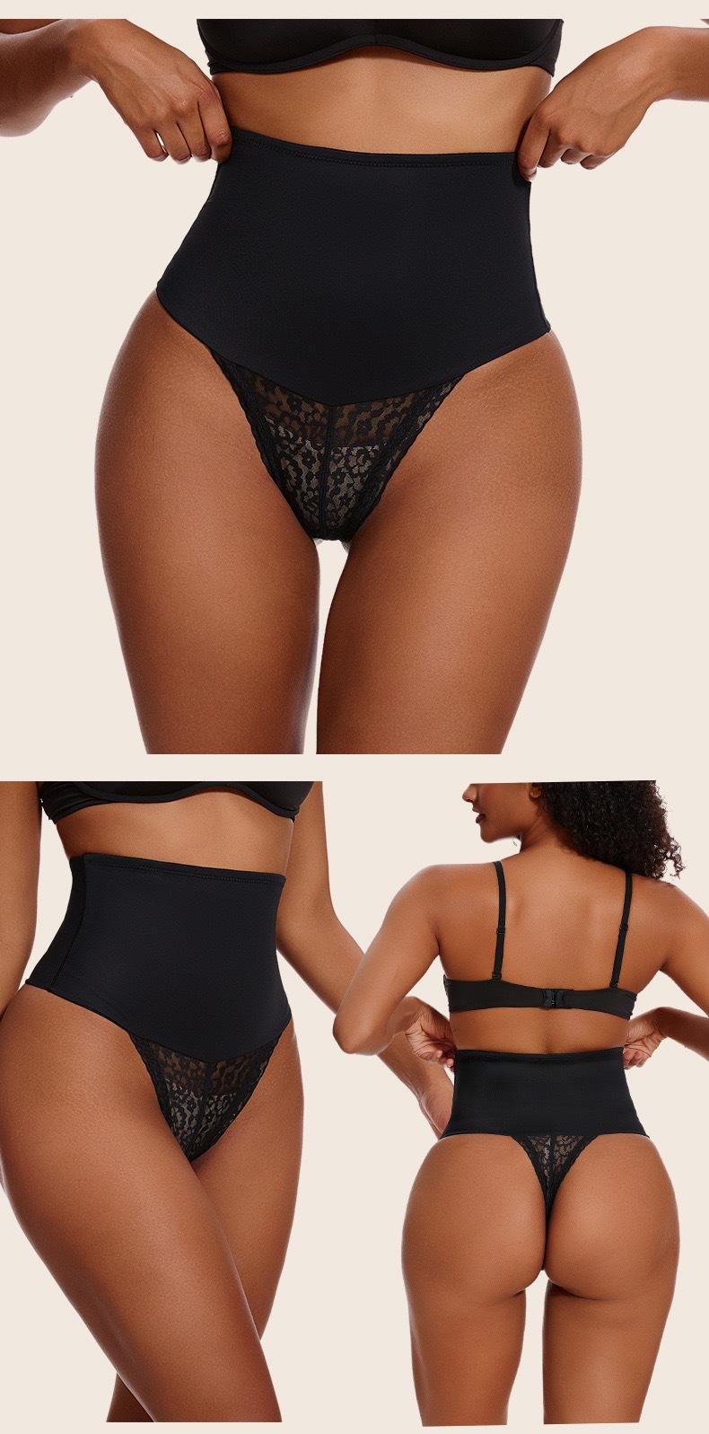 Tummy Control Thong Shapewear for Women High Waist Shaping Underwear Seamless Body Shaper Panties Girdle Womens Thong Shapewear Mid to High Waisted Shaper Thong WN00 High Waist Shaping Pants Plus Size Lace Seamless Waist Shaper