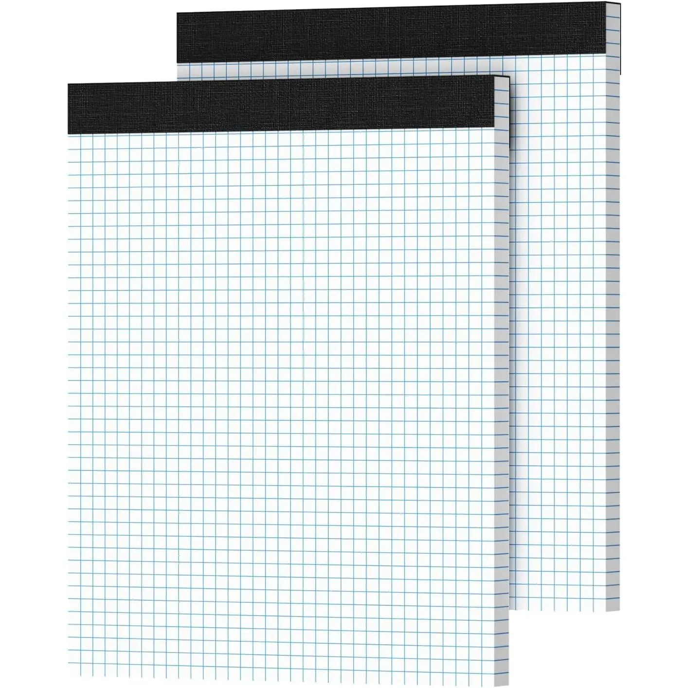 Graph Paper 8.5 X 11, 2 Pack, 4x4 Quad Ruled, Grid Paper Pad 8-1/2" X 11.75", Grid Pad 8.5 X 11.75, Engineering Notebook, Easy Tears Off, White 70 Gsm Graft Paper
