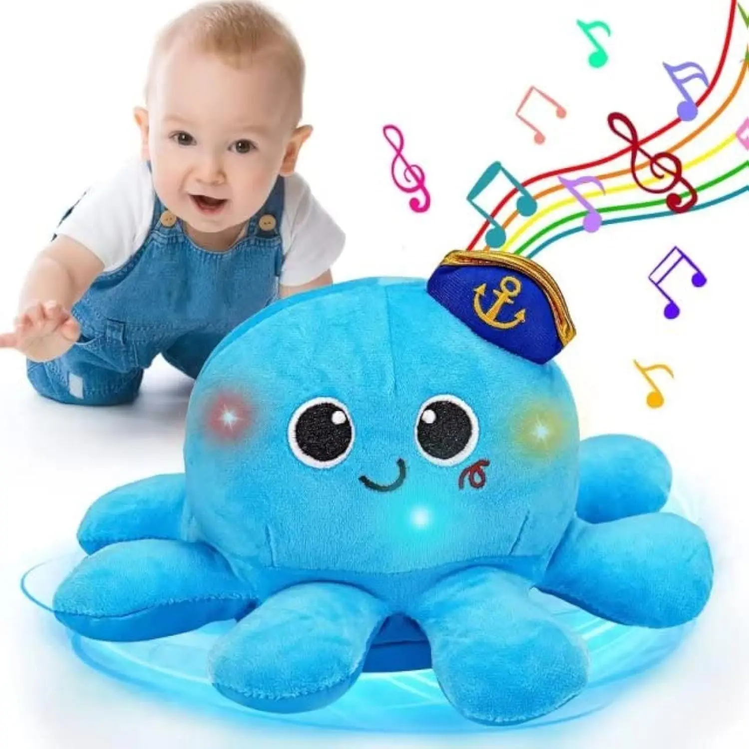 Baby Toys 6-12 Months Musical Plush Octopus Crawling Walking Toys Light up Voice Control Dancing Infant Toy 0-6 7 8 9 10 12-18 Month 1 2 Year Old Boys Girls Tummy Time Birthday Gifts