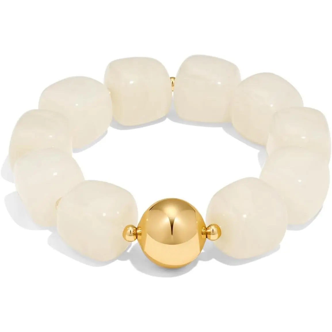 Multicolor Chunky Beaded Bracelet for Women Bold Acrylic Resin Stretch Bracelet Summer Beach Statement Bracelets Trendy Elastic Bangle Jewelry