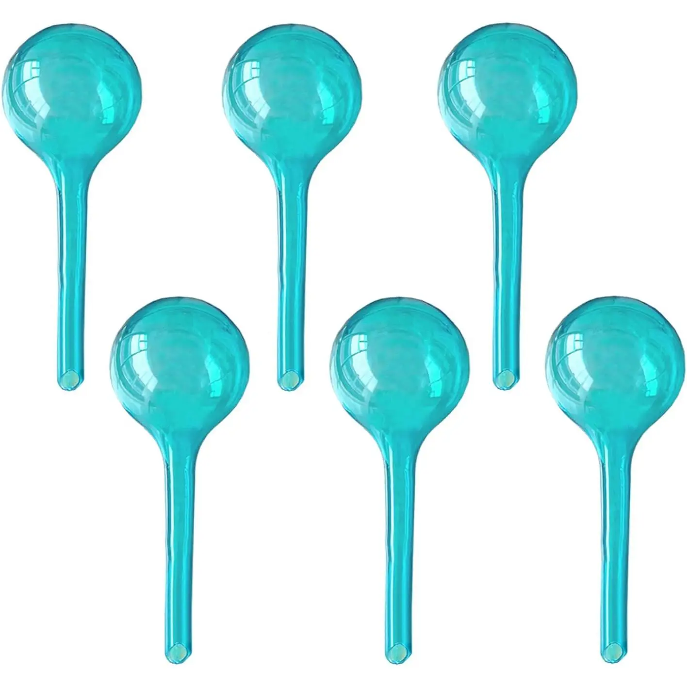 Self Watering Globe, Small 6 count  Watering Stakes Automatic  Watering Bulb System Spikes, Flower Automatic Watering Device, Garden Self Waterer for Indoor Outdoor